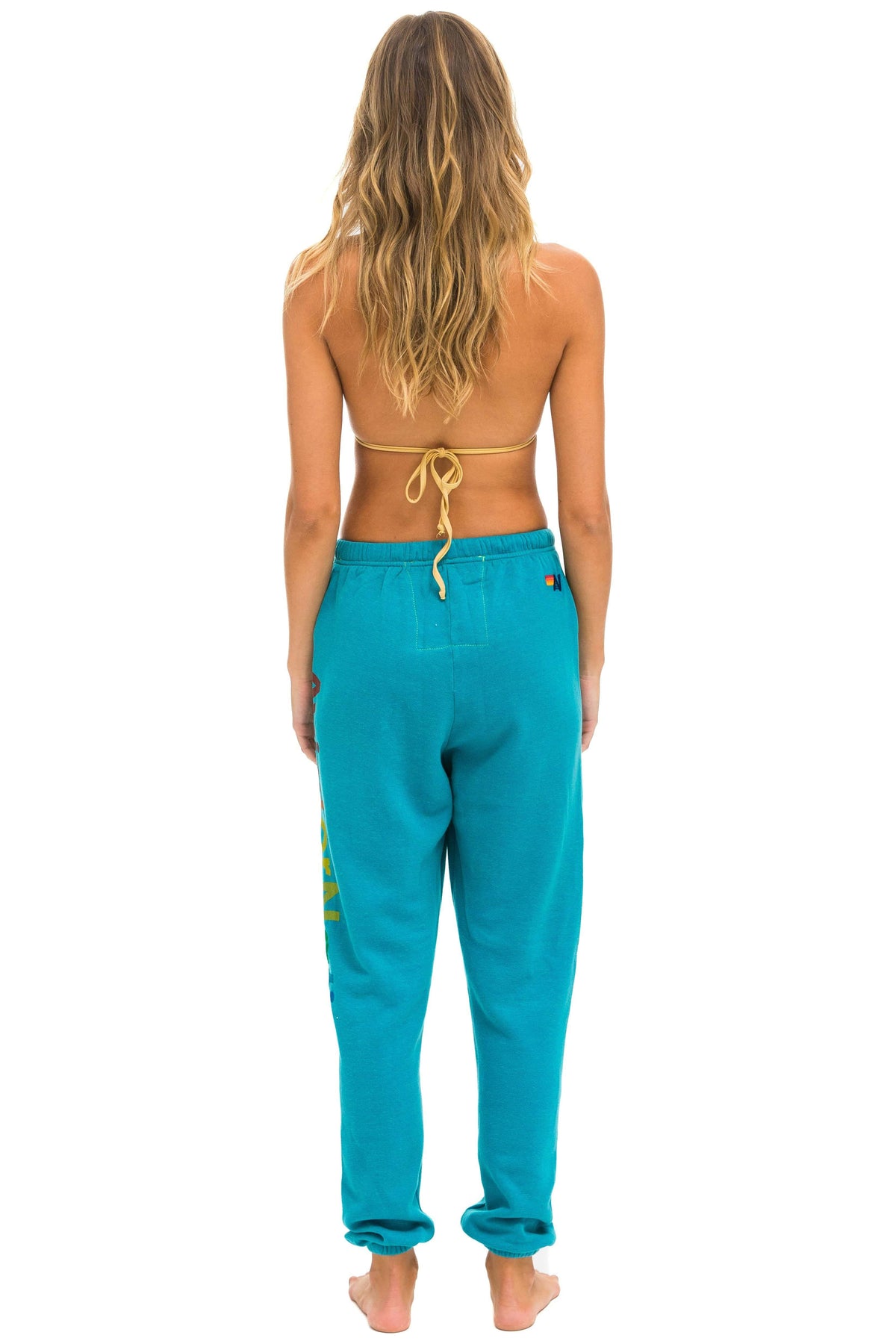 Retro AVIATOR NATION VENICE SWEATPANTS - TEAL