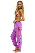 Retro AVIATOR NATION AUSTIN SWEATPANTS - NEON PURPLE
