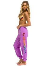 Retro AVIATOR NATION NASHVILLE SWEATPANTS - NEON PURPLE