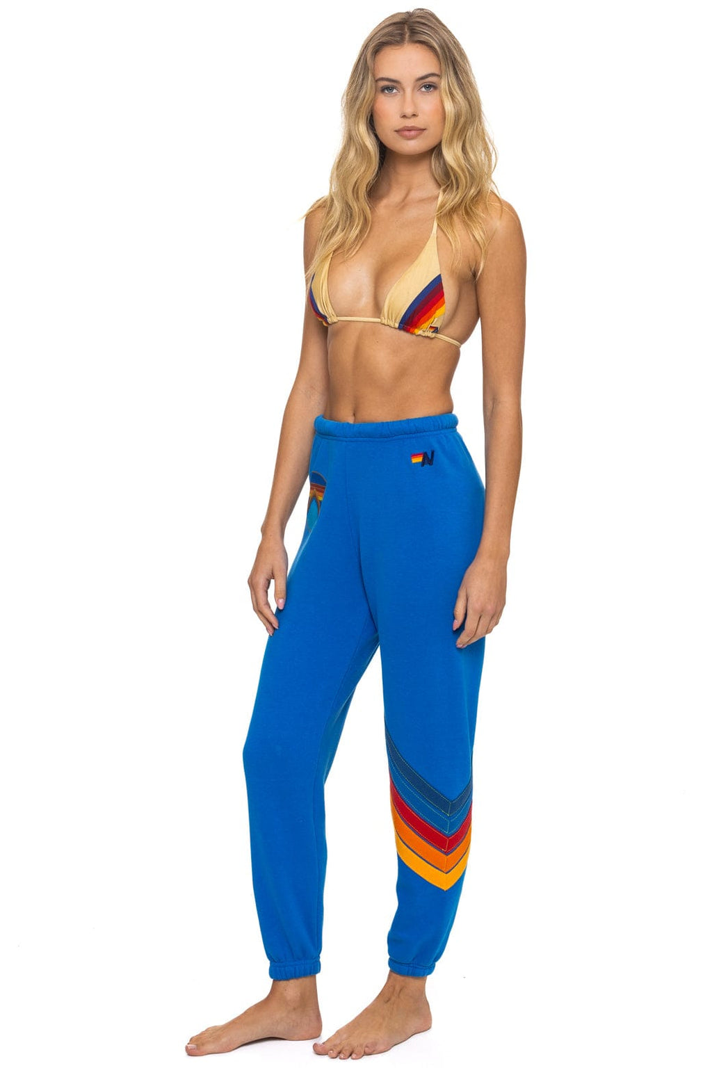 Retro ALL SEASONS CIRCLE CHEVRON SWEATPANTS - ADVENTURE BLUE