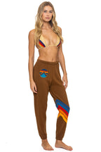 Retro ALL SEASONS CIRCLE CHEVRON SWEATPANTS - CINNAMON
