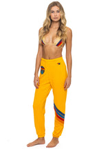Retro ALL SEASONS CIRCLE CHEVRON SWEATPANTS - GOLD