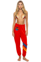 Retro ALL SEASONS CIRCLE CHEVRON SWEATPANTS - RED