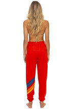 Retro ALL SEASONS CIRCLE CHEVRON SWEATPANTS - RED