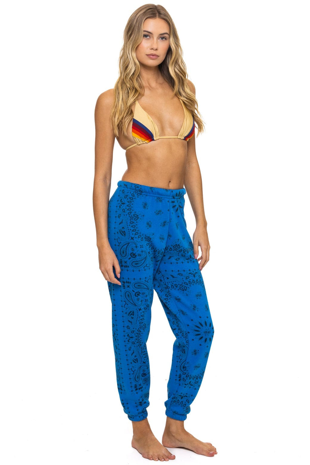 Retro BANDANA SWEATPANTS - ADVENTURE BLUE