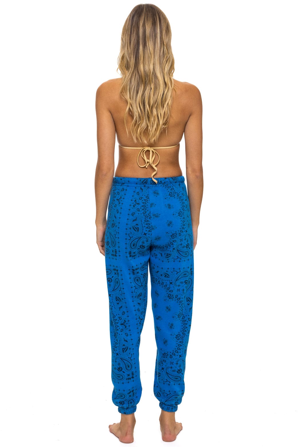 Retro BANDANA SWEATPANTS - ADVENTURE BLUE