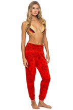Retro BANDANA SWEATPANTS - RED