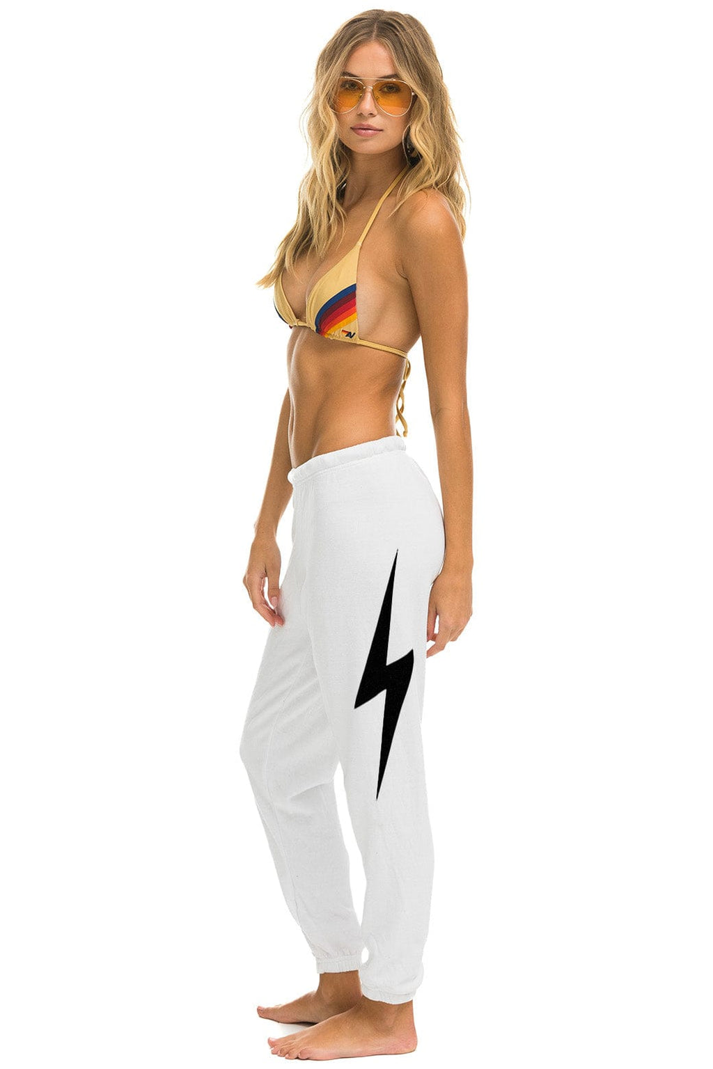 Retro BOLT SWEATPANTS - WHITE
