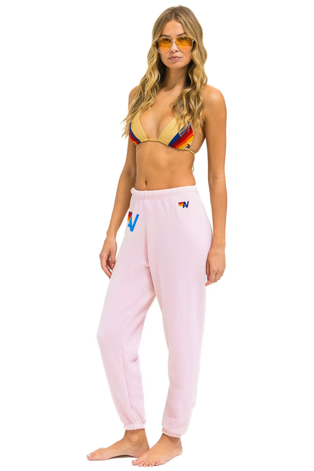 Retro LOGO SWEATPANTS - LIGHT PINK