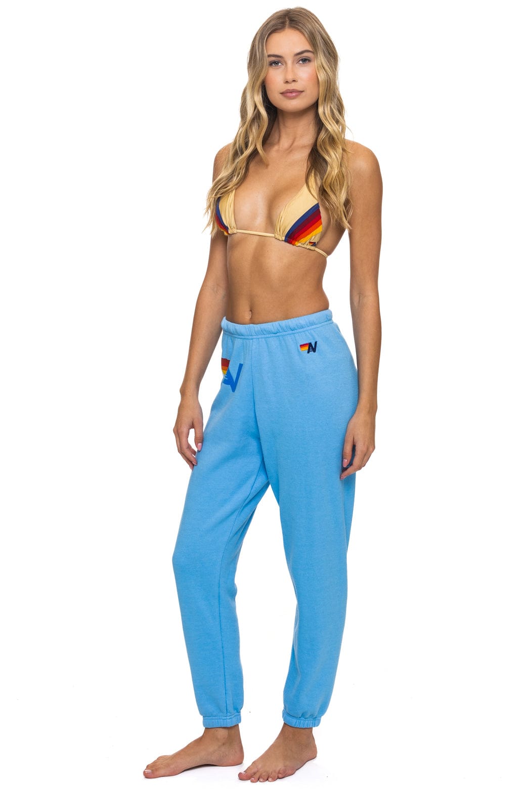 Retro LOGO SWEATPANTS - SKY