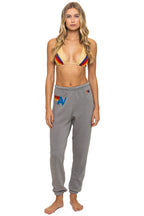 Retro LOGO SWEATPANTS - SLATE