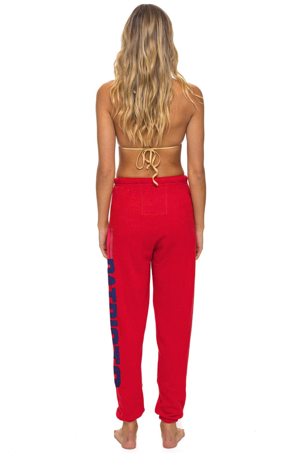 Retro NEW ENGLAND PATRIOTS HELMET 2026 SWEATPANTS - FLASH RED