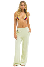 Retro WIDE LEG POCKET SWEATPANTS - LIME CREAM