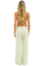 Retro WIDE LEG POCKET SWEATPANTS - LIME CREAM
