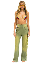 Retro AN 3D WIDE LEG POCKET SWEATPANTS - FADED ARMY
