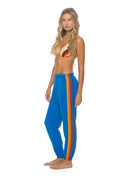 Retro 5 STRIPE SWEATPANTS - ADVENTURE BLUE