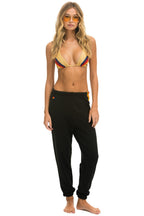 Retro 5 STRIPE SWEATPANTS - BLACK
