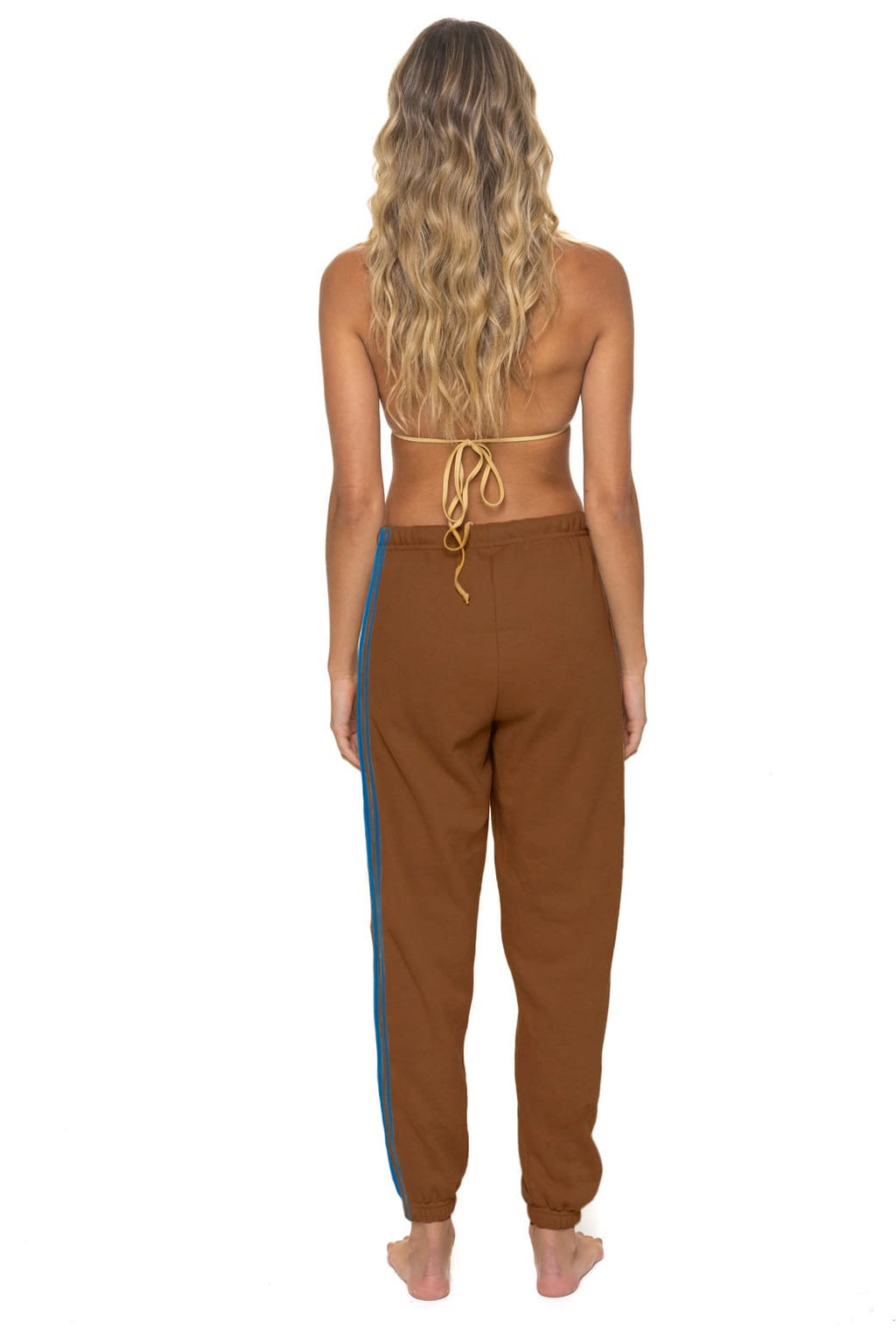 Retro 5 STRIPE SWEATPANTS - CINNAMON
