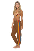 Retro 5 STRIPE SWEATPANTS - CINNAMON