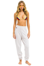 Retro 5 STRIPE SWEATPANTS - DOVE WHITE GREY