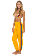 Retro 5 STRIPE SWEATPANTS - GOLD