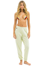 Retro 5 STRIPE SWEATPANTS - LIME CREAM WHITE NEON