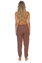 Retro 5 STRIPE SWEATPANTS - MOCHA