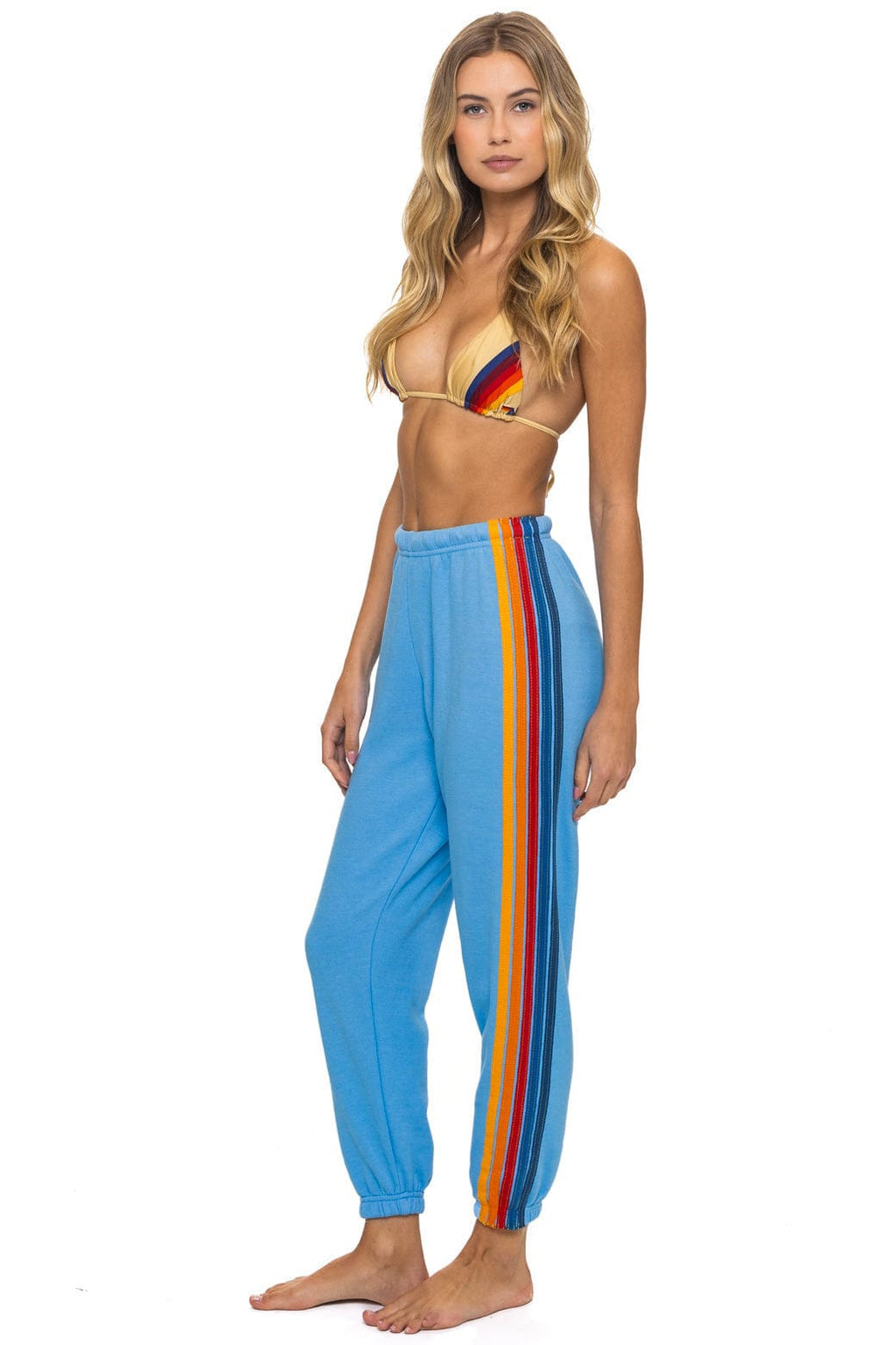 Retro 5 STRIPE SWEATPANTS - RETRO OCEAN