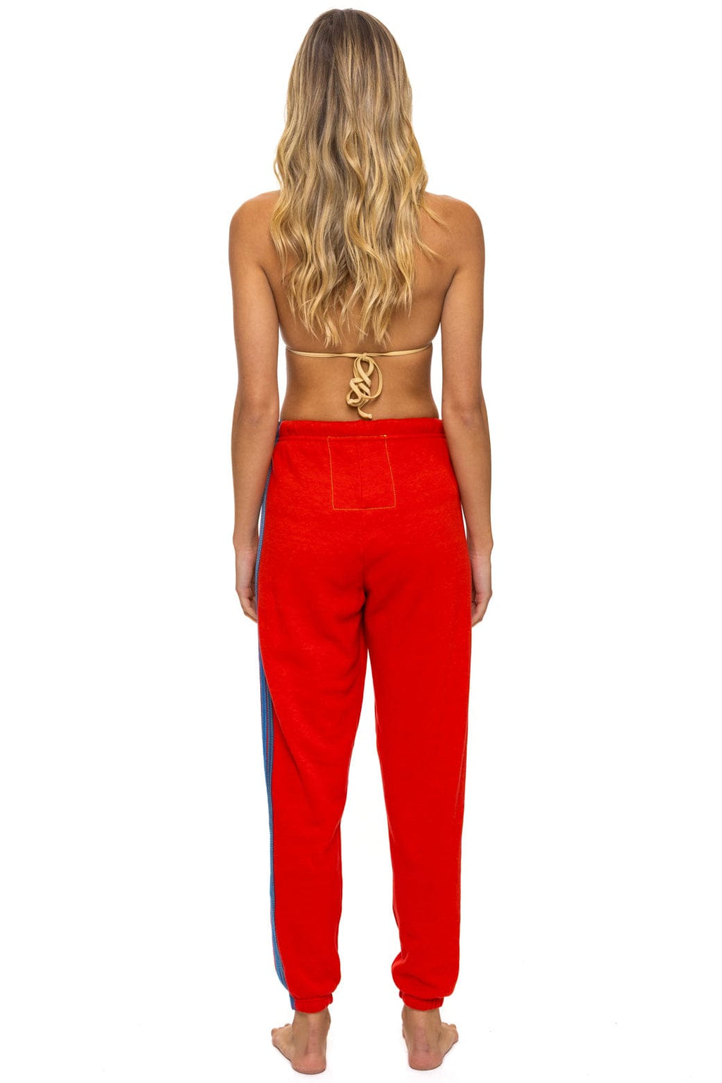 Retro 5 STRIPE SWEATPANTS - RED