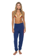Retro WOMENS 5 STRIPE AMERICA SWEATPANTS - ROYAL USA