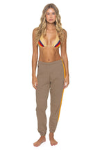 Retro 5 STRIPE SWEATPANTS - TAUPE