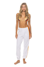 Retro 5 STRIPE SWEATPANTS - WHITE