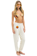 Retro SUNSET PATCH SWEATPANTS - VINTAGE WHITE