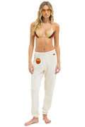 Retro SUNSET PATCH SWEATPANTS - VINTAGE WHITE