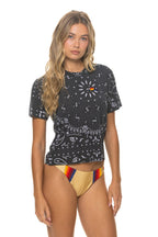 Retro BANDANA BOYFRIEND TEE - CHARCOAL