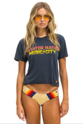 Retro NASHVILLE MUSIC CITY BOYFRIEND TEE - CHARCOAL