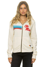Retro OLE MISS 2026 ZIP HOODIE - VINTAGE WHITE