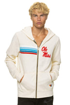 Retro OLE MISS 2026 ZIP HOODIE - VINTAGE WHITE