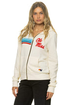 Retro OLE MISS 2026 ZIP HOODIE - VINTAGE WHITE