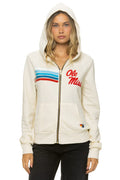 Retro OLE MISS 2026 ZIP HOODIE - VINTAGE WHITE