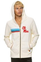 Retro OLE MISS 2026 ZIP HOODIE - VINTAGE WHITE