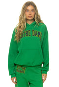 Retro NOTRE DAME 2026 PULLOVER HOODIE RELAXED - KELLY GREEN