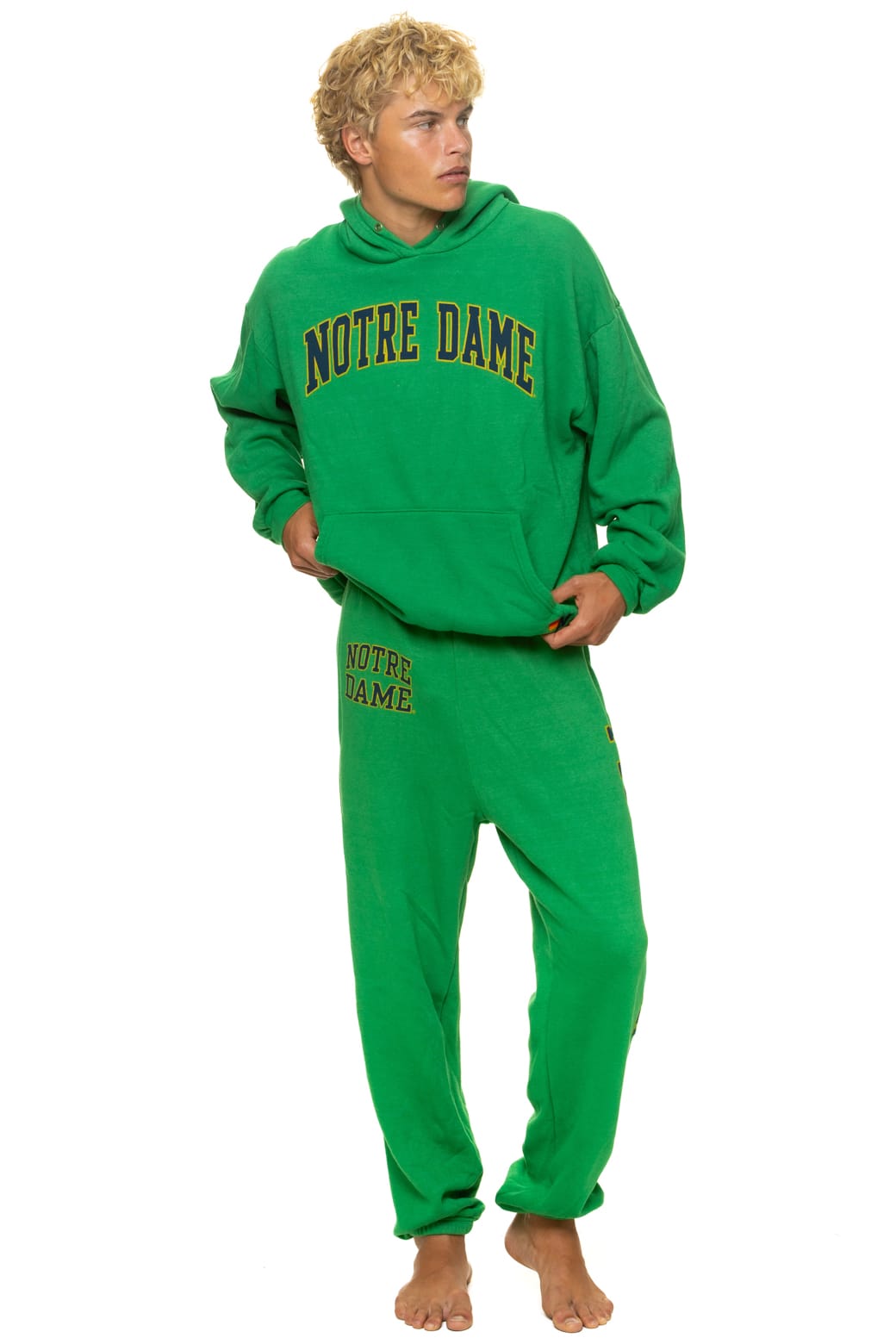 Retro NOTRE DAME 2026 UNISEX SWEATPANTS - KELLY GREEN