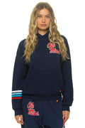 Retro OLE MISS 2026 PULLOVER HOODIE RELAXED - NAVY