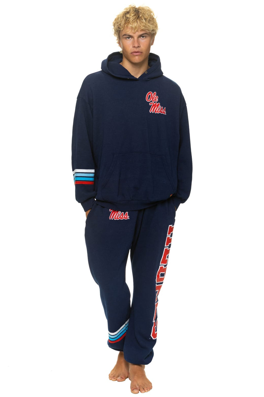 Retro OLE MISS 2026 UNISEX POCKET SWEATPANTS - NAVY