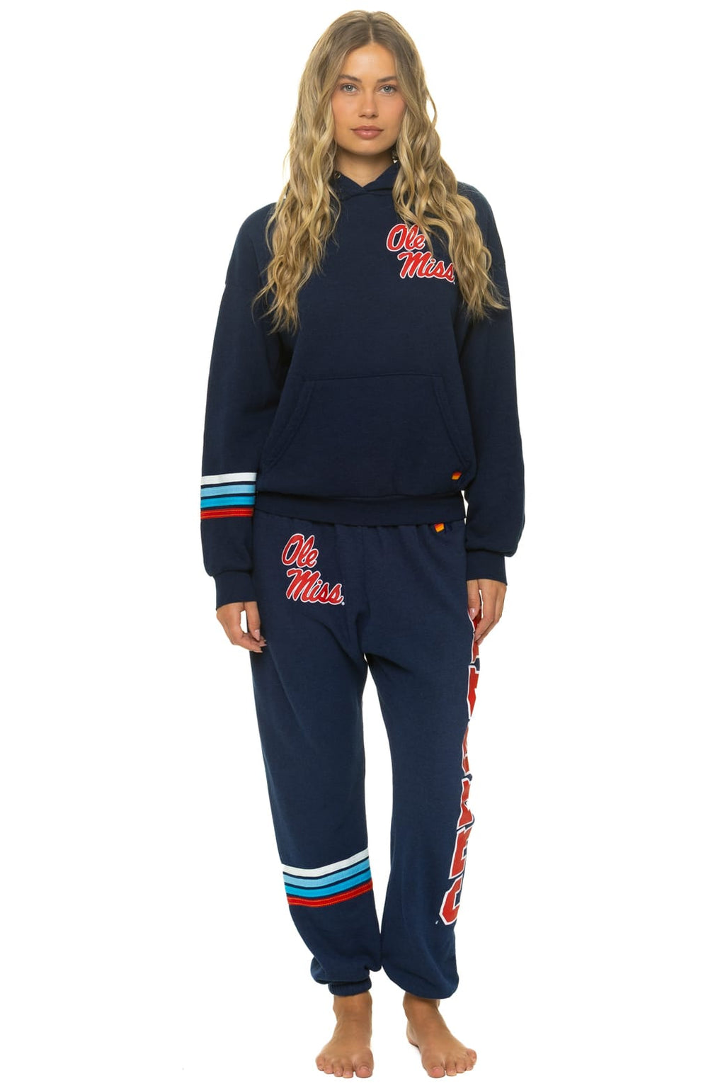 Retro OLE MISS 2026 PULLOVER HOODIE RELAXED - NAVY