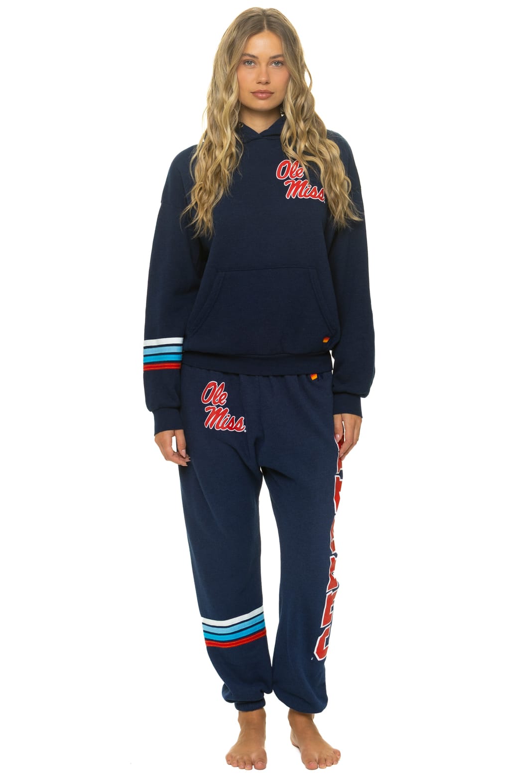 Retro OLE MISS 2026 PULLOVER HOODIE RELAXED - NAVY