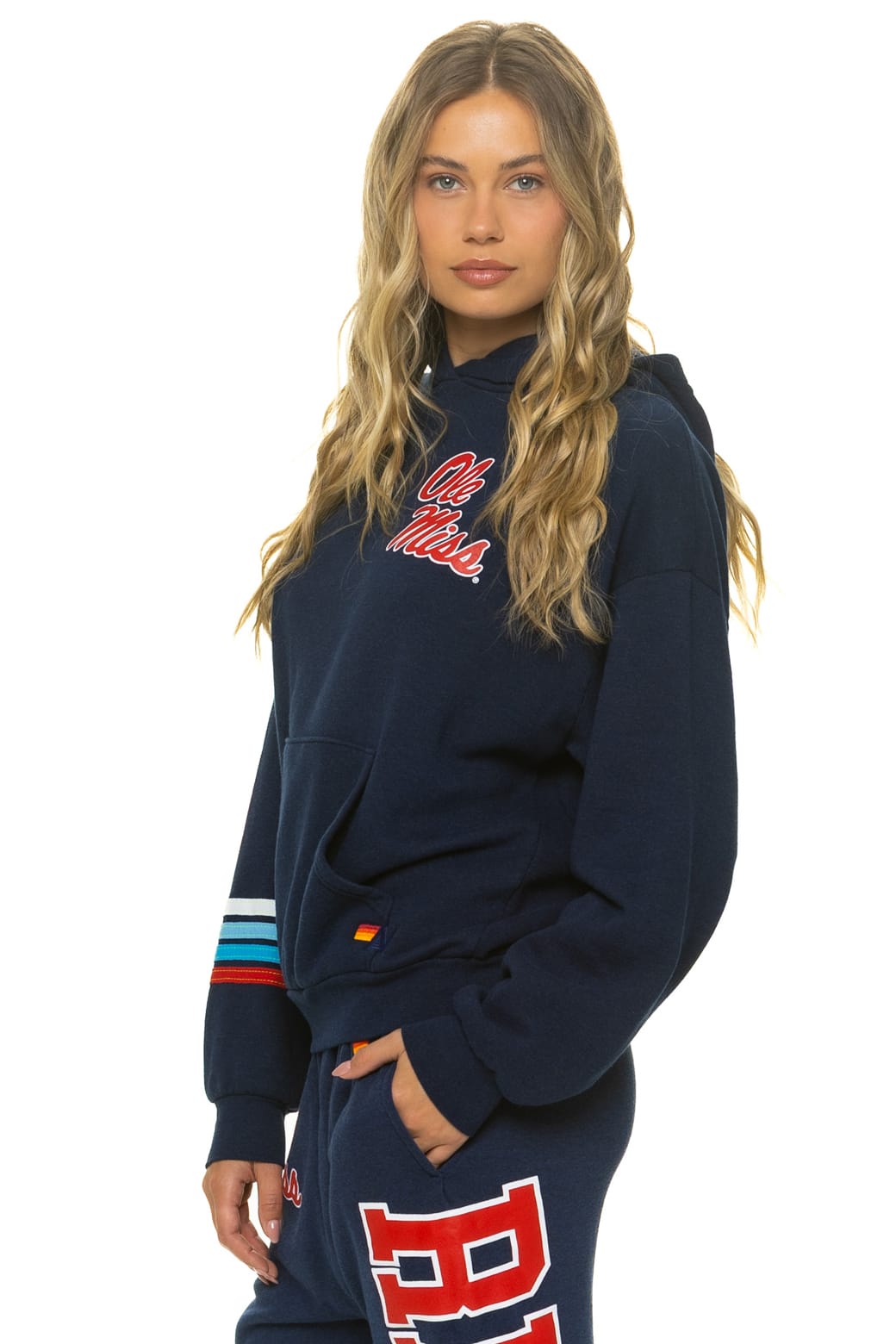 Retro OLE MISS 2026 PULLOVER HOODIE RELAXED - NAVY