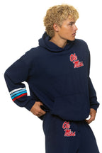 Retro OLE MISS 2026 PULLOVER HOODIE RELAXED - NAVY