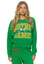 Retro NOTRE DAME 2026 RELAXED CREW SWEATSHIRT - KELLY GREEN